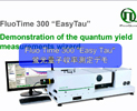 日本レーザー取扱いFluo Time 300 “Easy Tau” 蛍光量子収率測定デモ